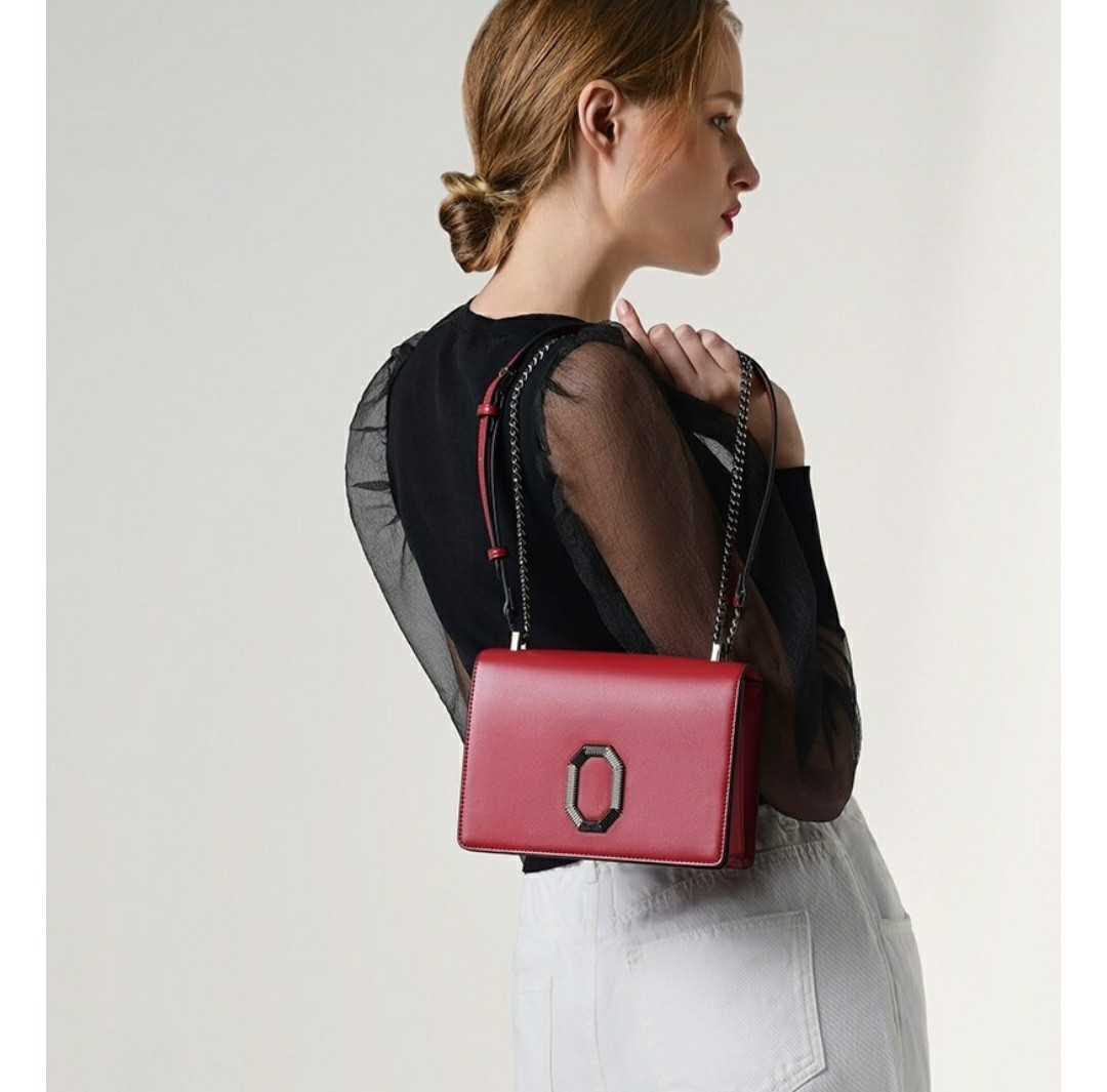 Pedro shoulder bag (black colour with gold hardware), Women's Fashion ...