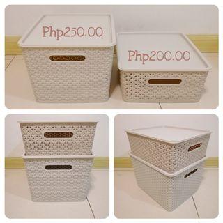 Plastic Woven Storage Boxes