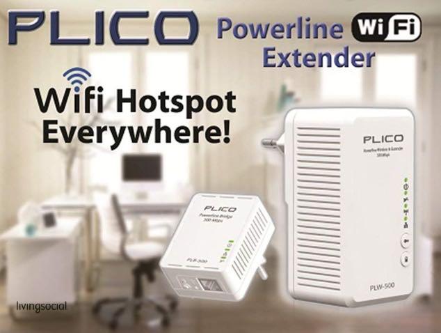PLICO Wifi Powerline Extender (Category: Networking) located in Manila. Submitted by preby.a (Listing ID 1020616094, Image 2). Description: 500mbps 2500 for one 2,000 wholesale price (20 pcs per box) SRP on Lazada is 2,700 and only 300 mbps.