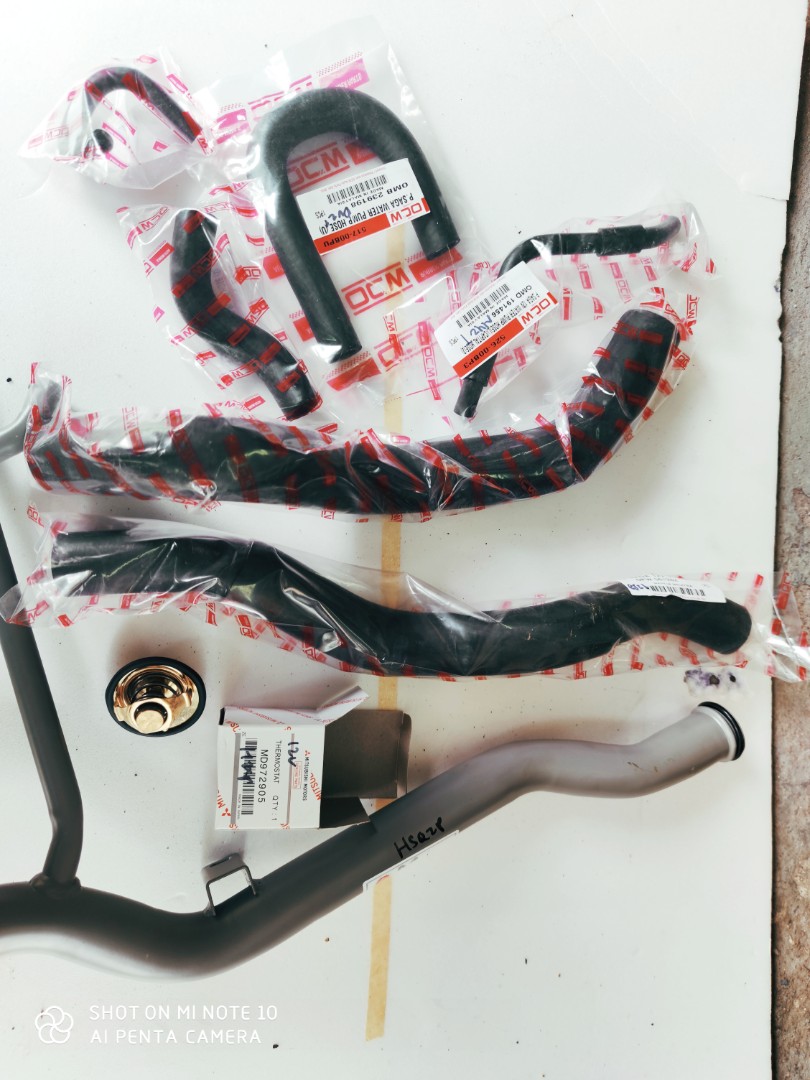 Proton Iswara Saga 12v 1 3 1 5 Water Pump Pipe Radiator Hose Hos Complete Thermostat Auto Accessories On Carousell