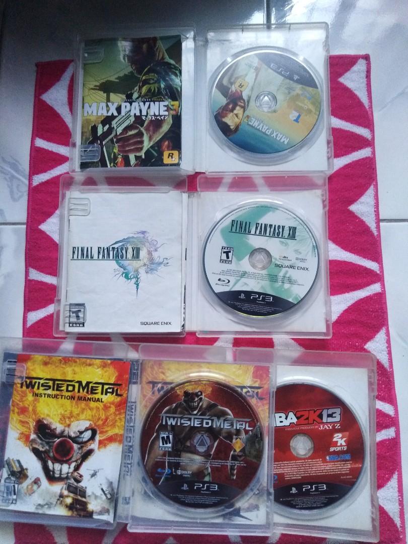 PS3 CD games (Category: PlayStation) located in Tanauan. Submitted by jekscarou (Listing ID 1020757805, Image 2). Description: PS3 CD games for sale price: 1400 still negotiable Condition 8/10 all.wd manual except NBA2K13 Payment: shipping fee gcash remaining balance after delivery Shipping: gogo express for inquiry call or text 09062326001 or. pm. me. tru mesnger Jeric Romualdo black background.