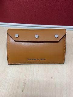 reversible front flap mini small wallet