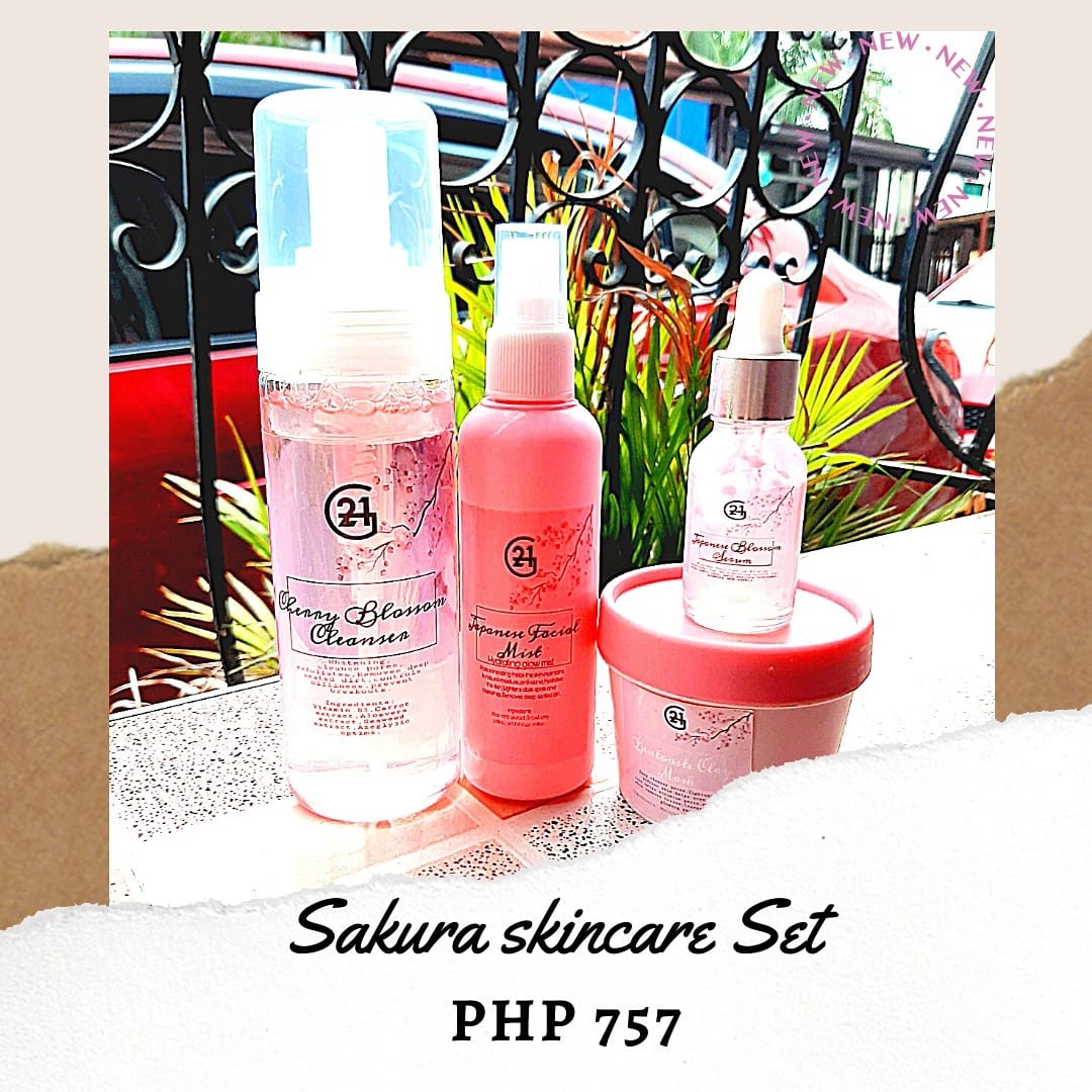 sakura skin care set