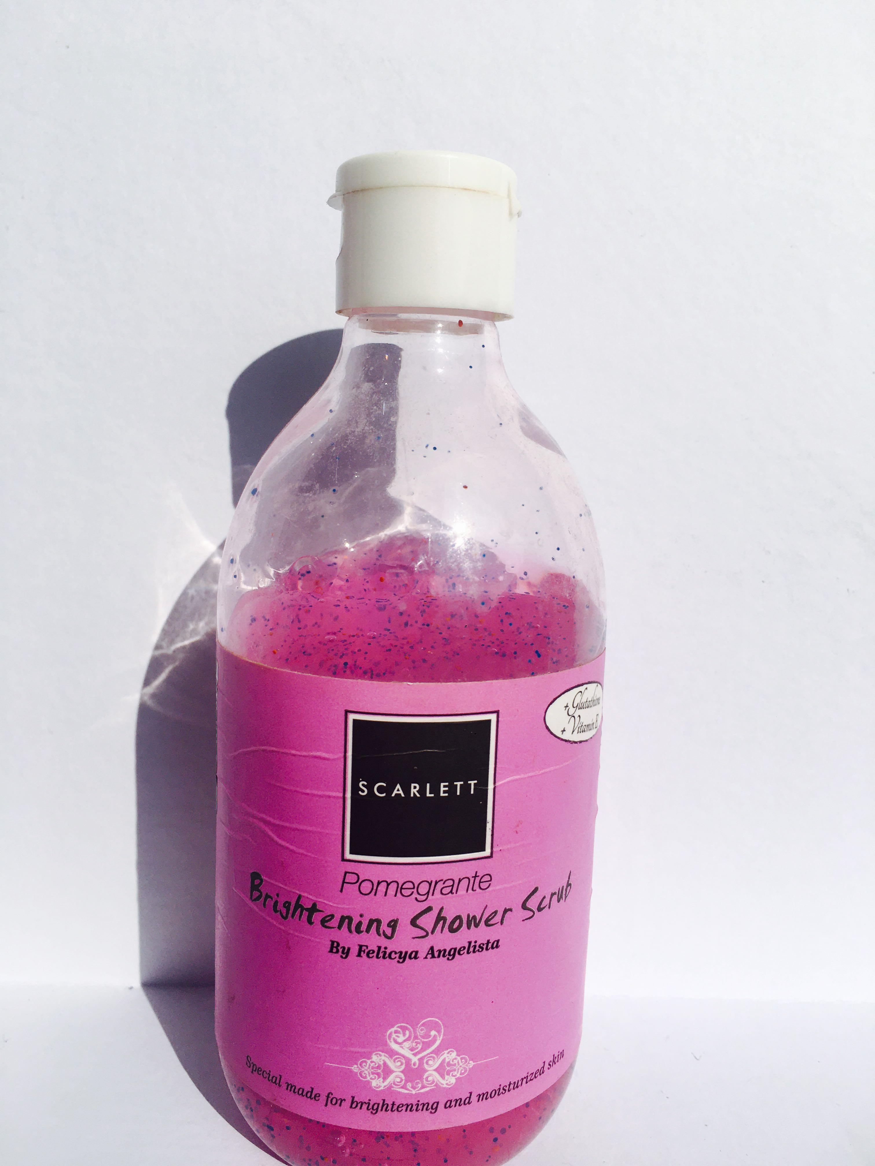 shower scrub pomegranate