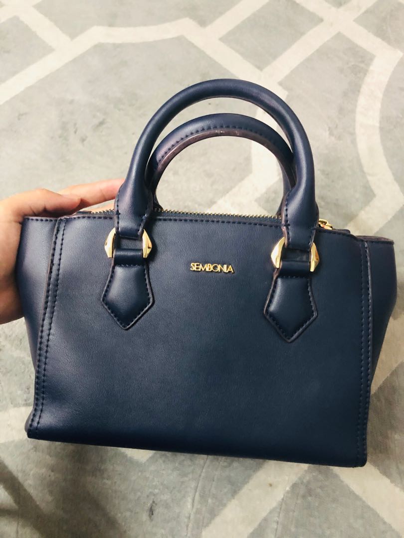 Sembonia synthetic leather satchel bag
