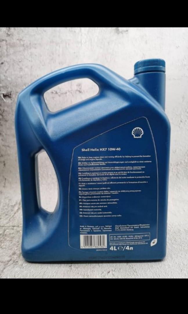 Shell Helix Hx7 10w 40 Engine Oil Minyak Hitam Auto Accessories On Carousell