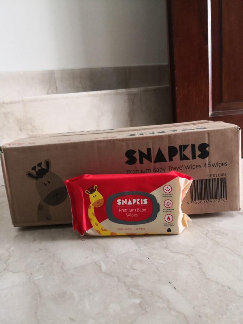 Snapkis Premium Baby Wipes 12 pack carton