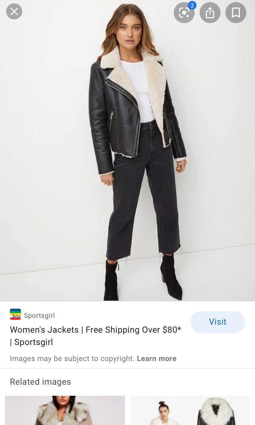 Sportsgirl aviator jacket shop
