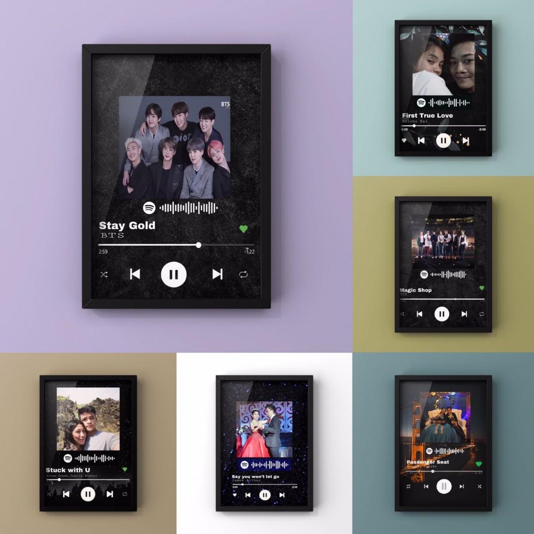 Spotify Playlist Frame Home Furniture Home Tools And Accessories On Carousell