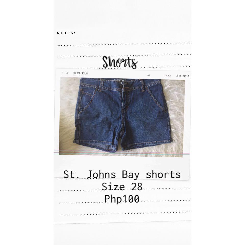 st john's bay denim shorts