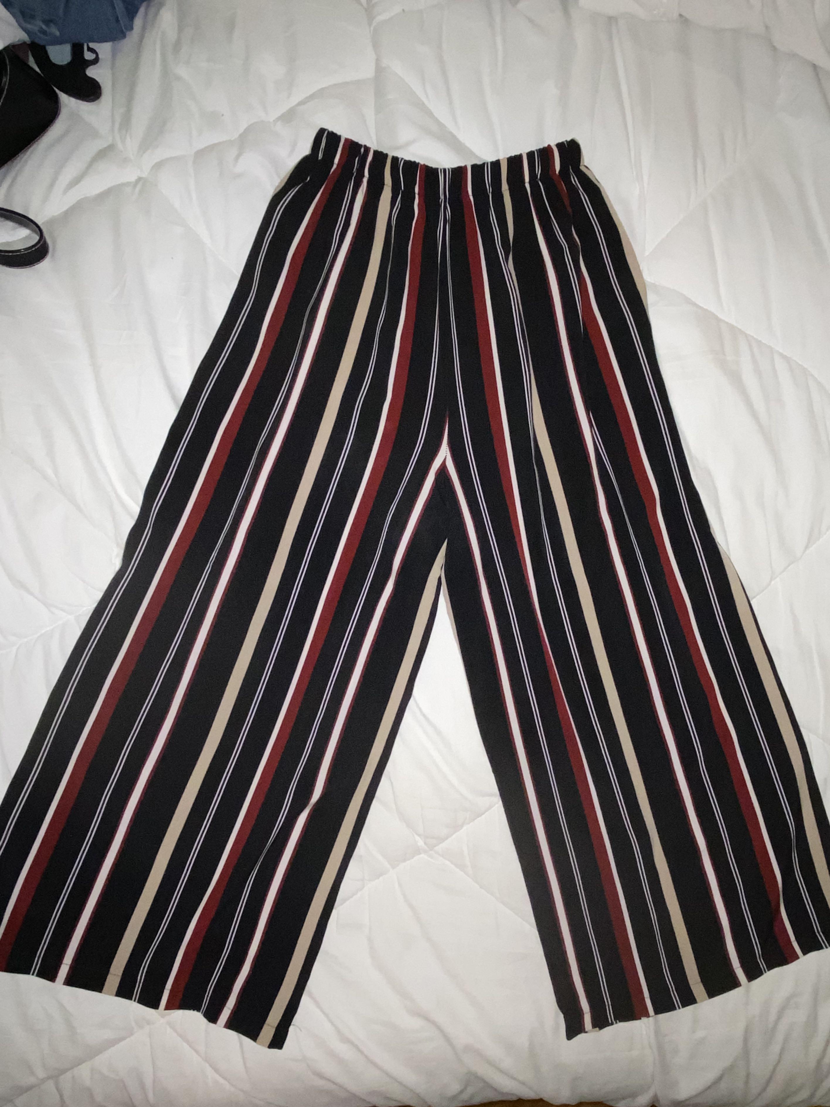 flowy pants striped