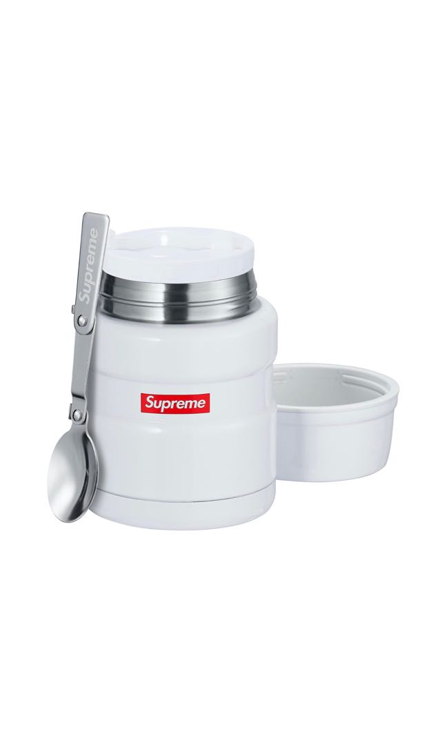 Supreme thermos stainless king food jar and spoon white 2025