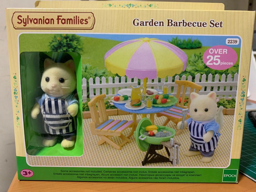 sylvanian families garden barbecue set
