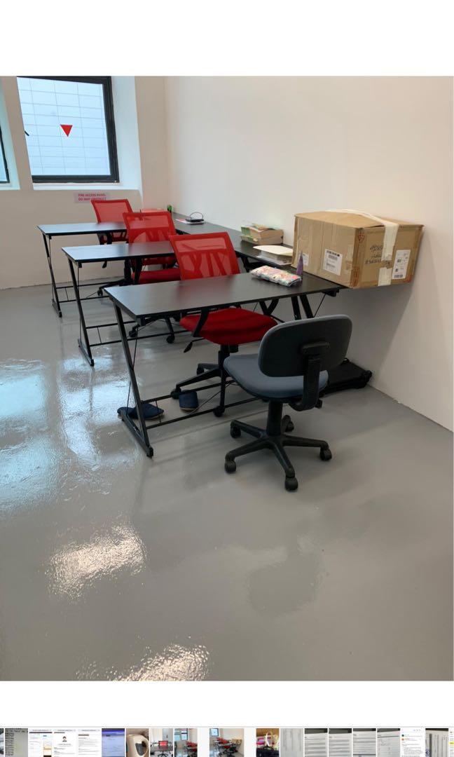 Three set of office table and chairs for sale, Furniture, Tables