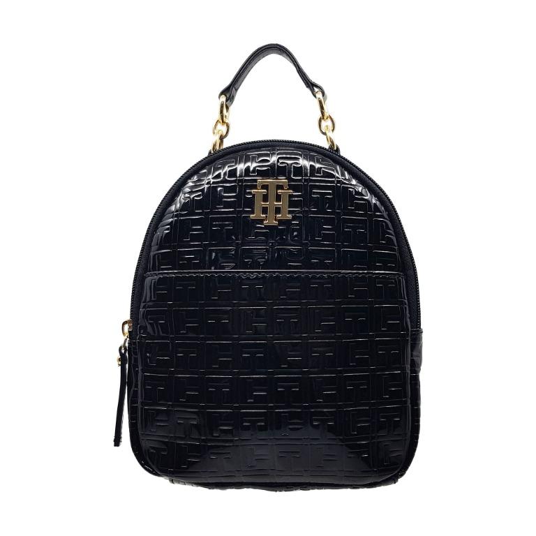 tommy hilfiger black mini backpack