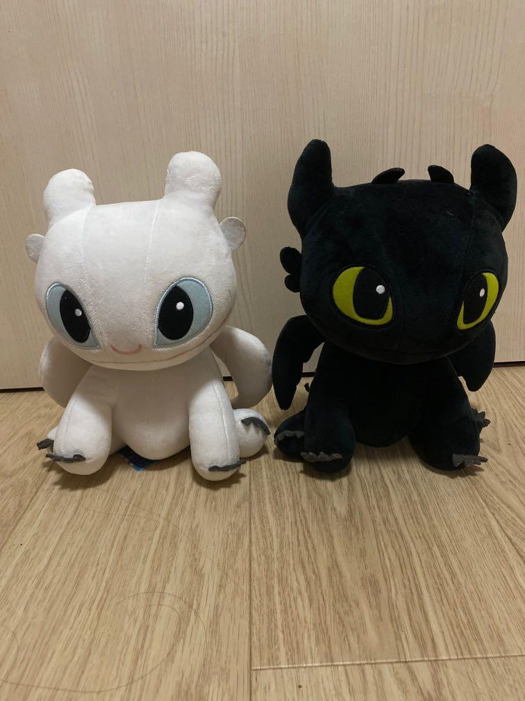 Toothless and light fury plush hot sale toy