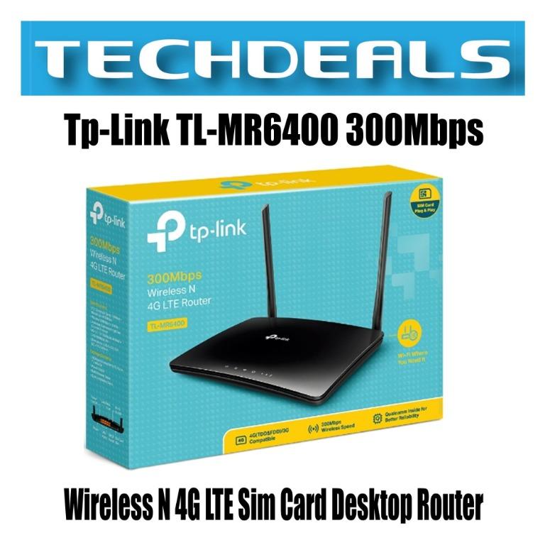 Tp Link Tl Mr6400 300mbps Wireless N 4g Lte Router Electronics Computer Parts Accessories On Carousell