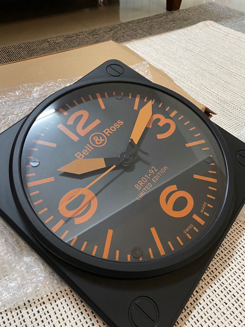 Wall Clock jam dinding Bell Ross Furniture Home Living Home