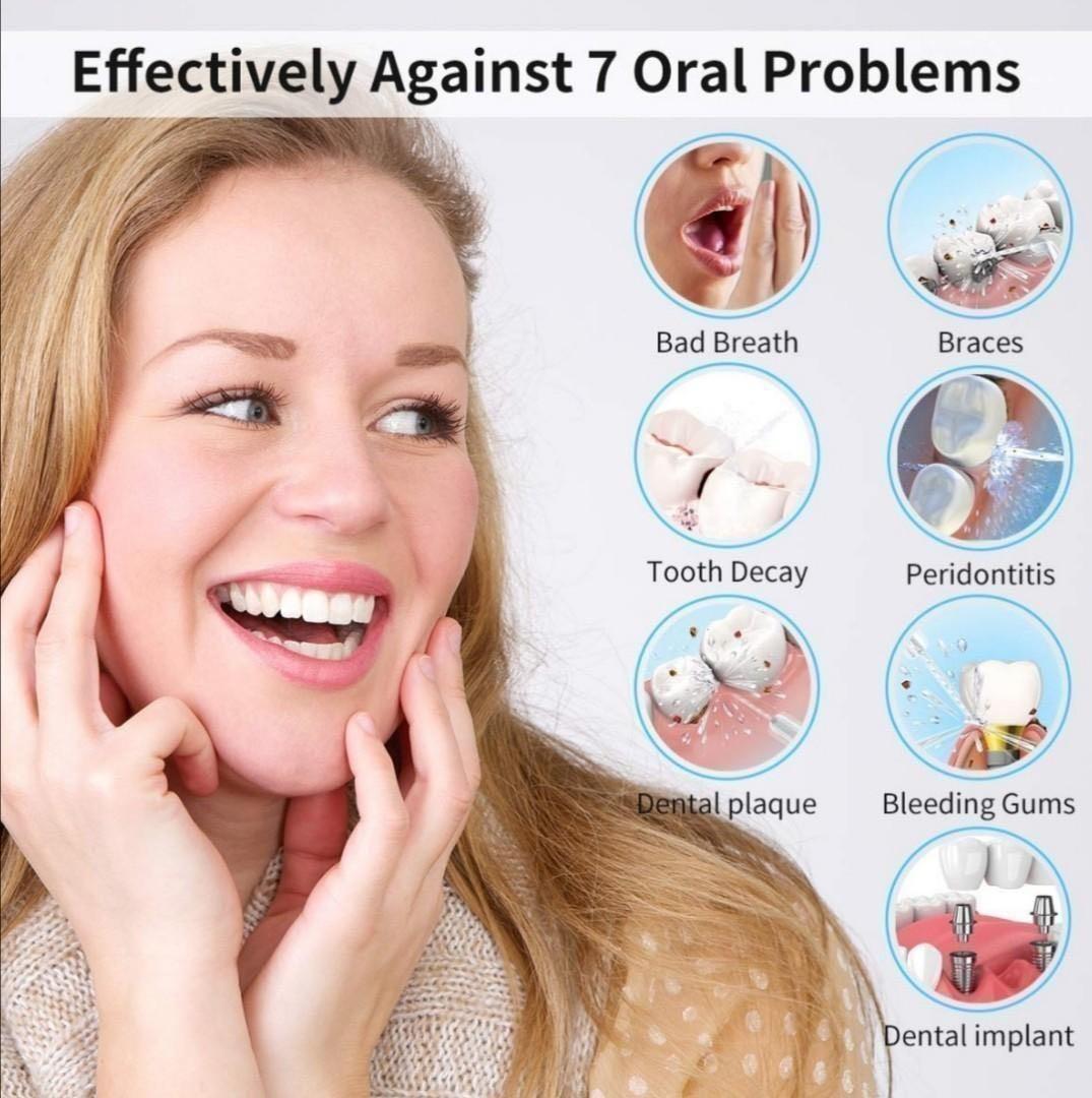 Water Flosser for Teeth, morpilot Portable Oral Irrigator, 300ML Dental