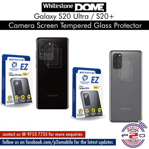 Camera EZ] Whitestone EZ S20 Ultra Camera Screen Tempered Glass