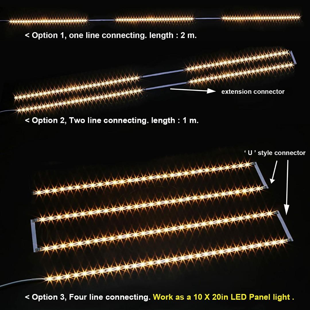 Wobane Under Cabinet Lighting Kit,Flexible LED Strip ...
