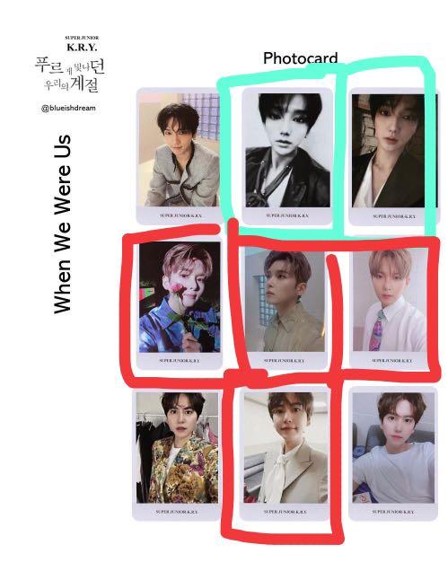 Wtt Super Junior Kry When We Were Us Photocard Hobbies Toys Memorabilia Collectibles K Wave On Carousell