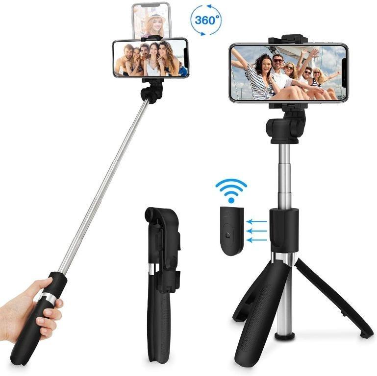 XBJD8 SYOSIN Selfie Stick Tripod with Wireless Remote Audio Portable Audio Accessories on Carousell