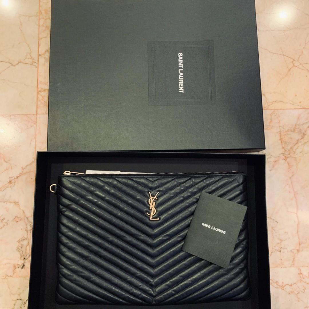ysl snakeskin clutch