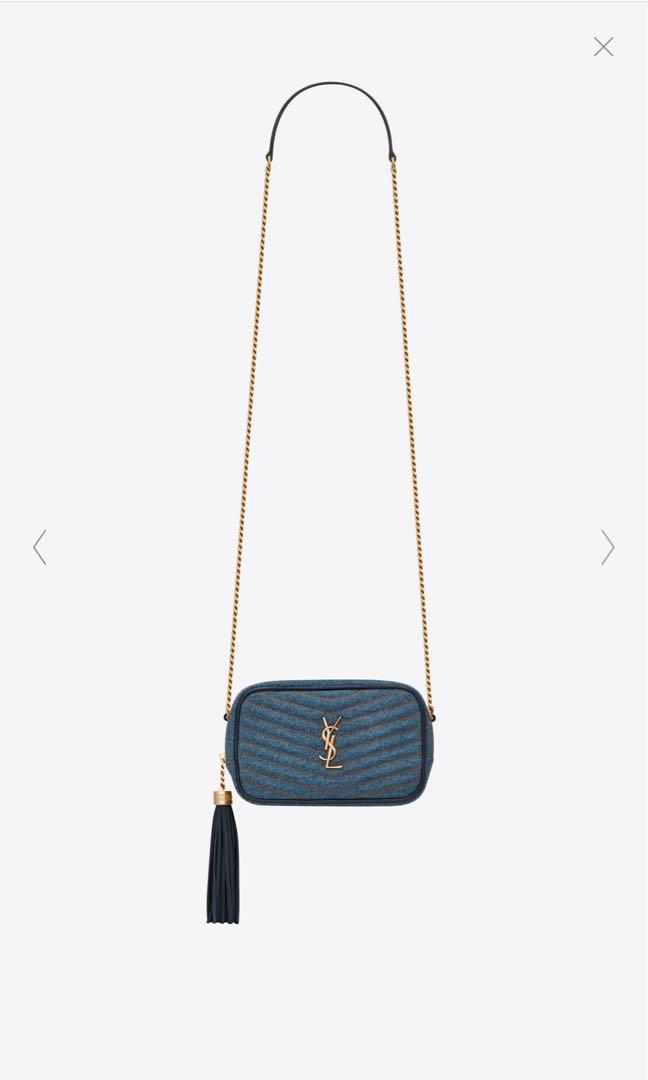 ysl denim camera bag