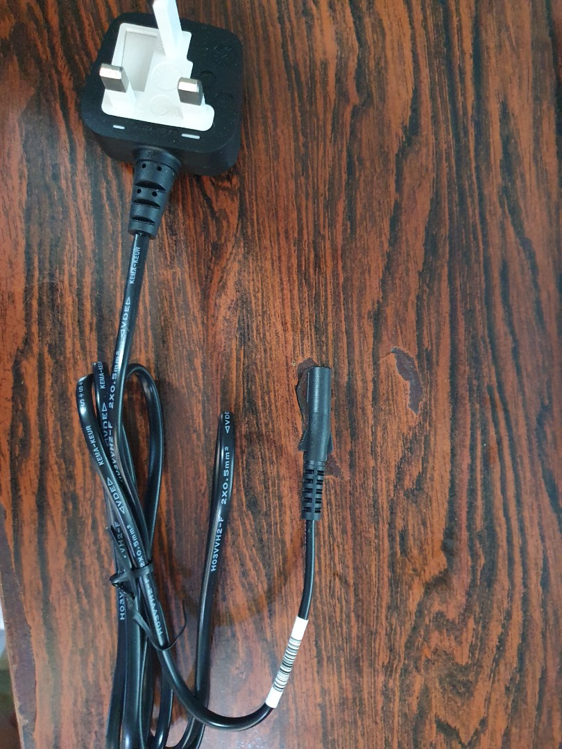 2 pin Laptop power cord SG Plug, TV & Home Appliances, Electrical