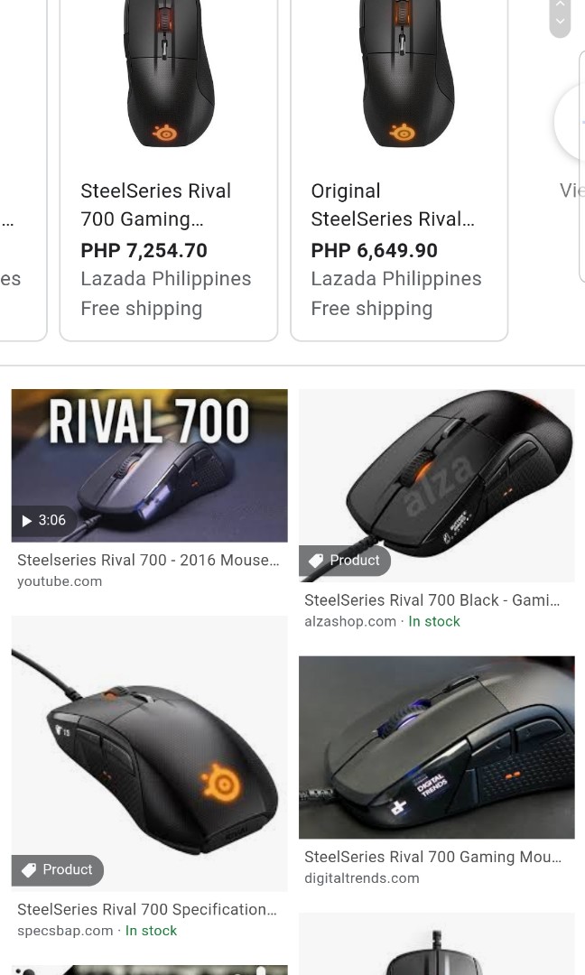 2nd Hand Steelseries Rival 700 No Issue Electronics Computer Parts Accessories On Carousell