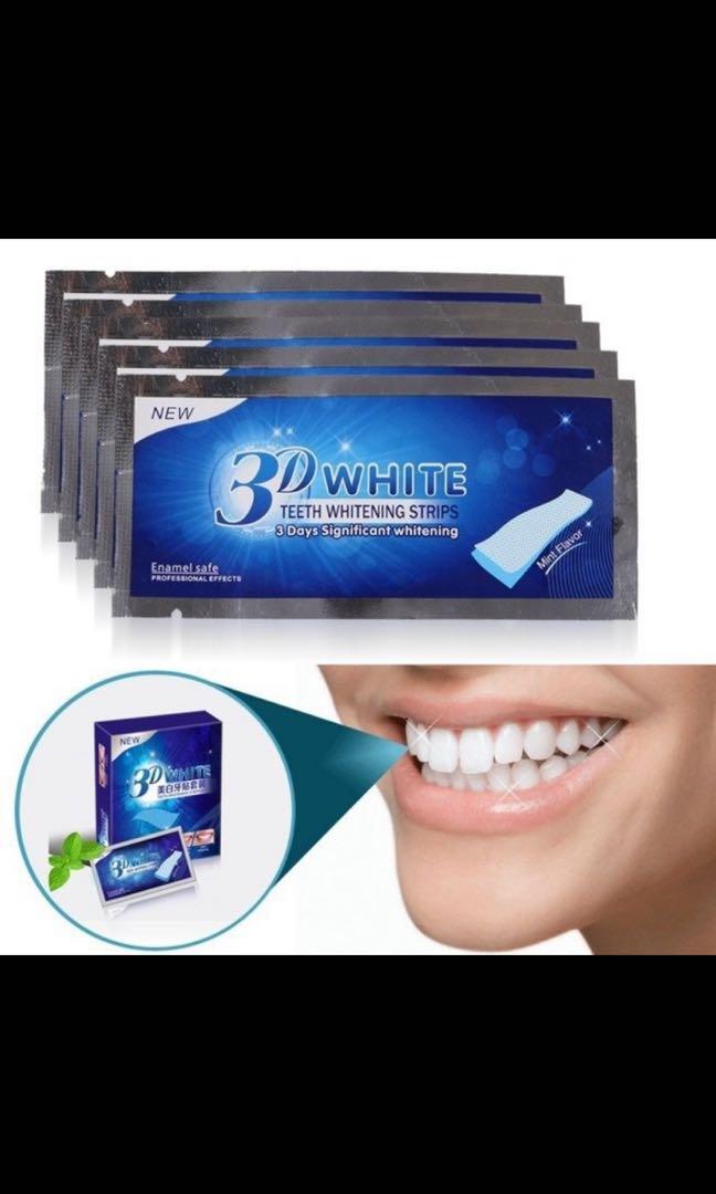 3d White Teeth Gel Strips On Carousell