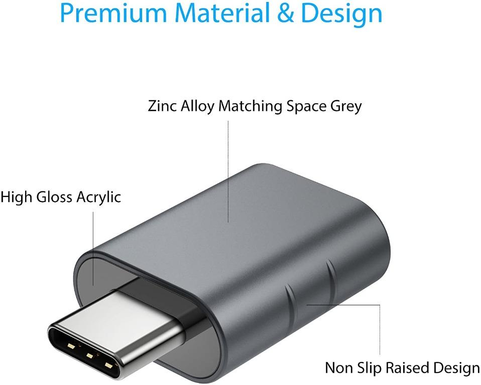 8141 Syntech USB C to USB Adapter (2 Pack), Thunderbolt 3 to USB 3.0