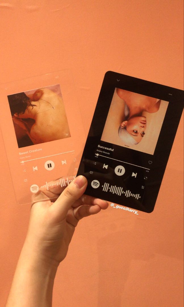 Acrylic Spotify Plaques Music Media Cd S Dvd S Other Media On Carousell