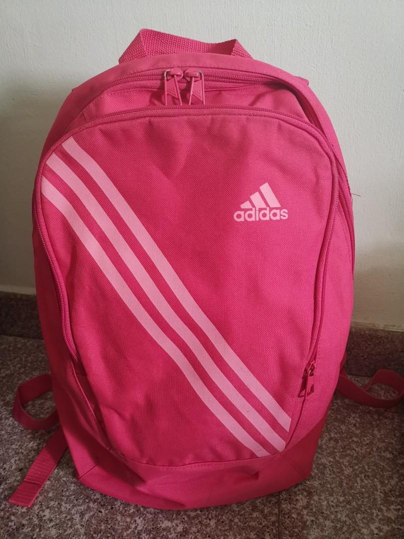 pink backpack adidas