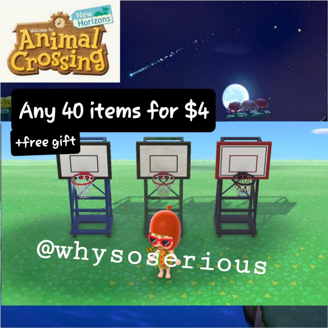 All Basketball Hoop Set Animal Crossing New Horizons Same Day Delivery Toys Games Video Gaming In Game Products On Carousell