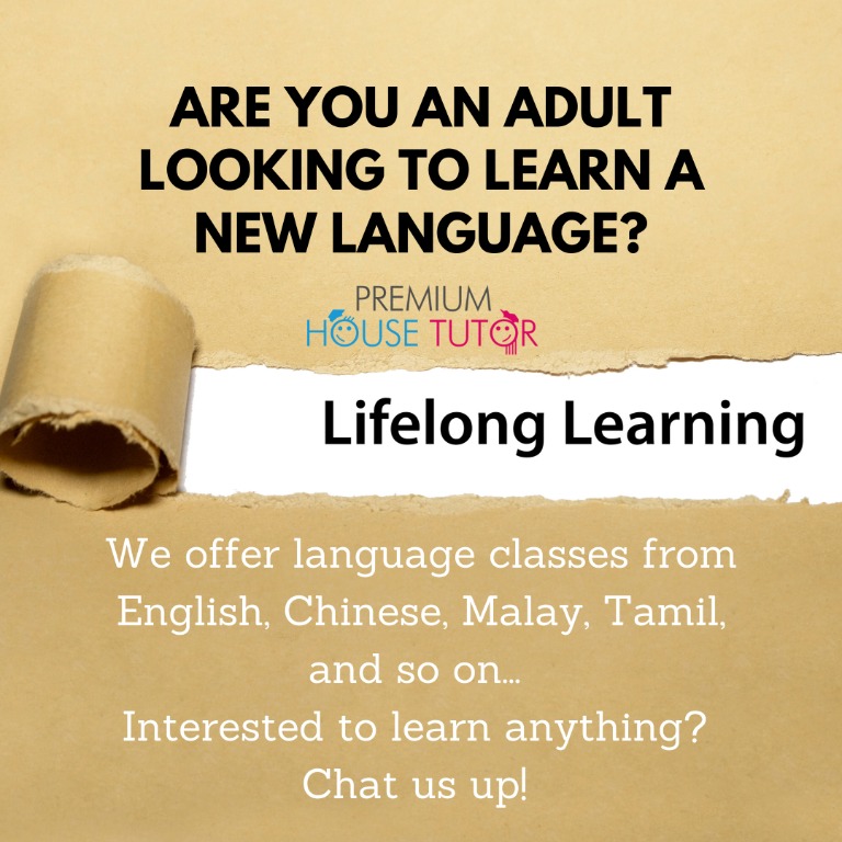 All Language Classes for Adults, English, Chinese, Spanish, Korean