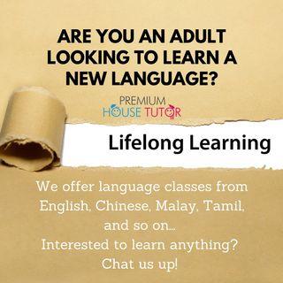 All Language Classes for Adults, English, Chinese, Spanish, Korean