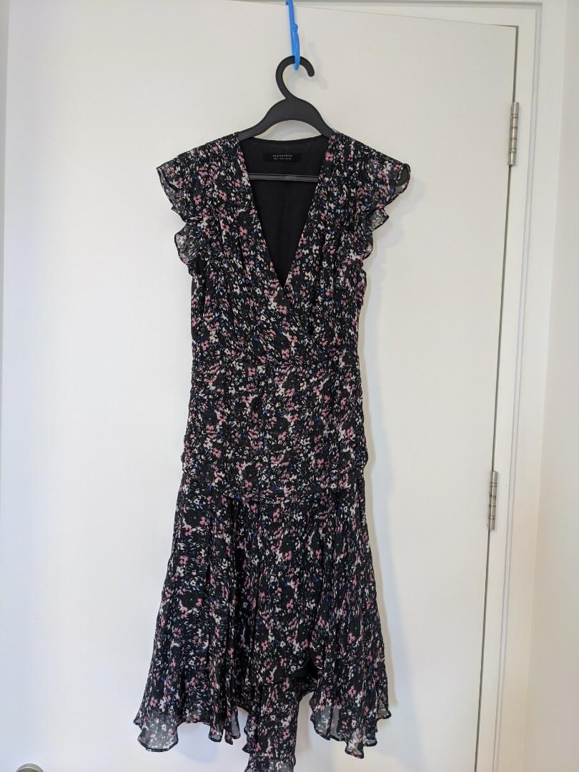 all saints floral dress