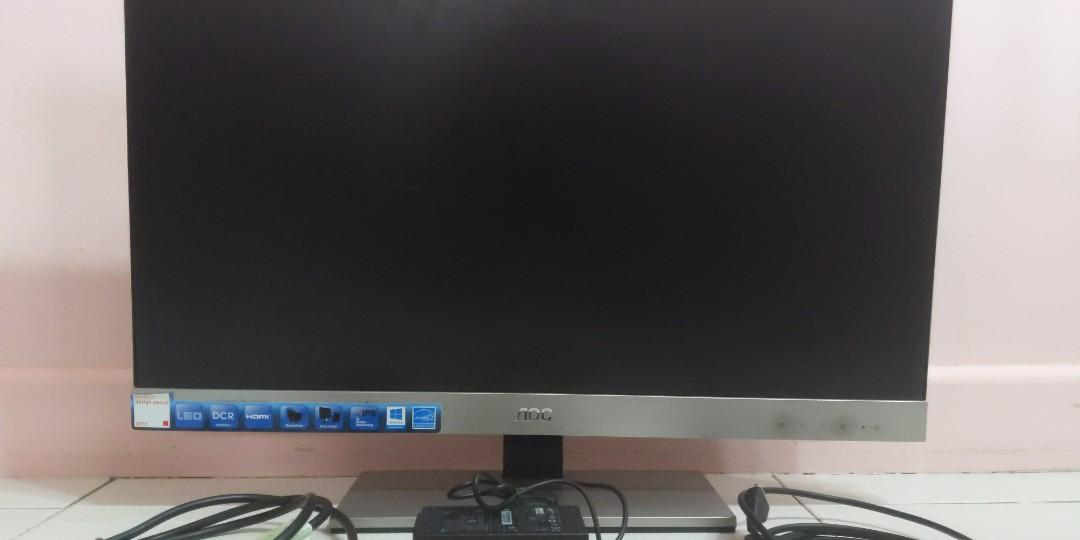 Aoc I2757fh 27 Inch Ips Led Monitor Electronics Computer Parts Accessories On Carousell