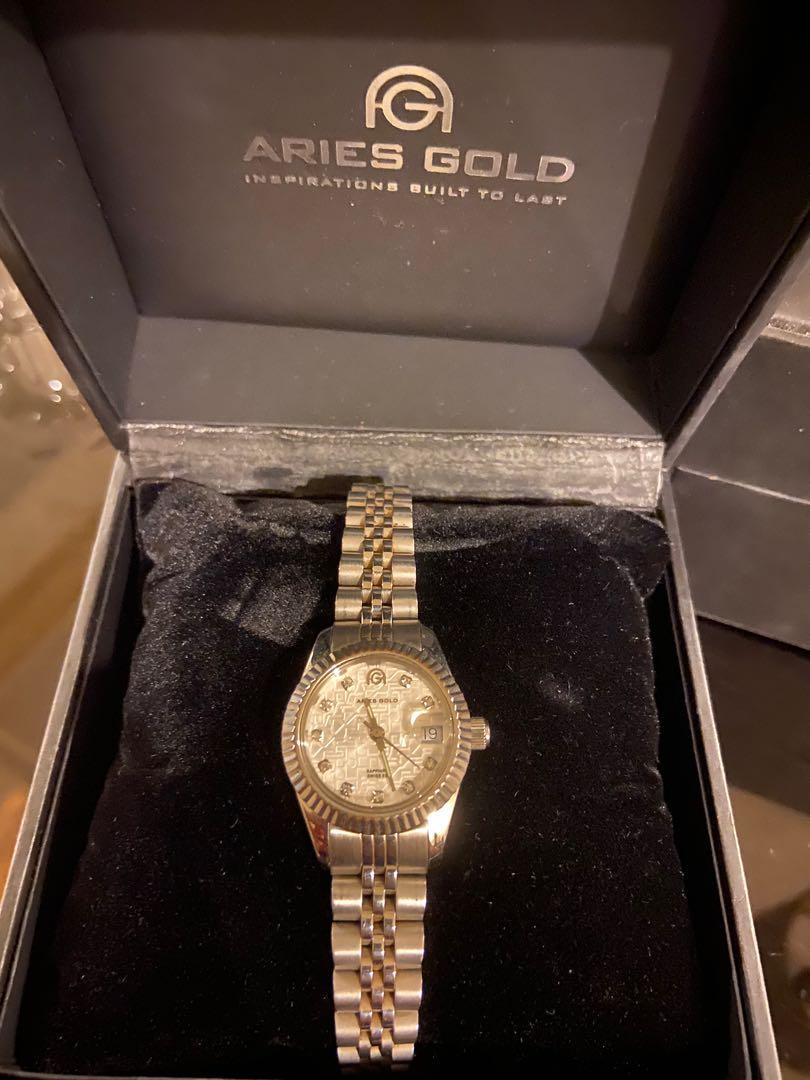 Aries Gold Ladies Watch, Women's Fashion, Watches & Accessories 