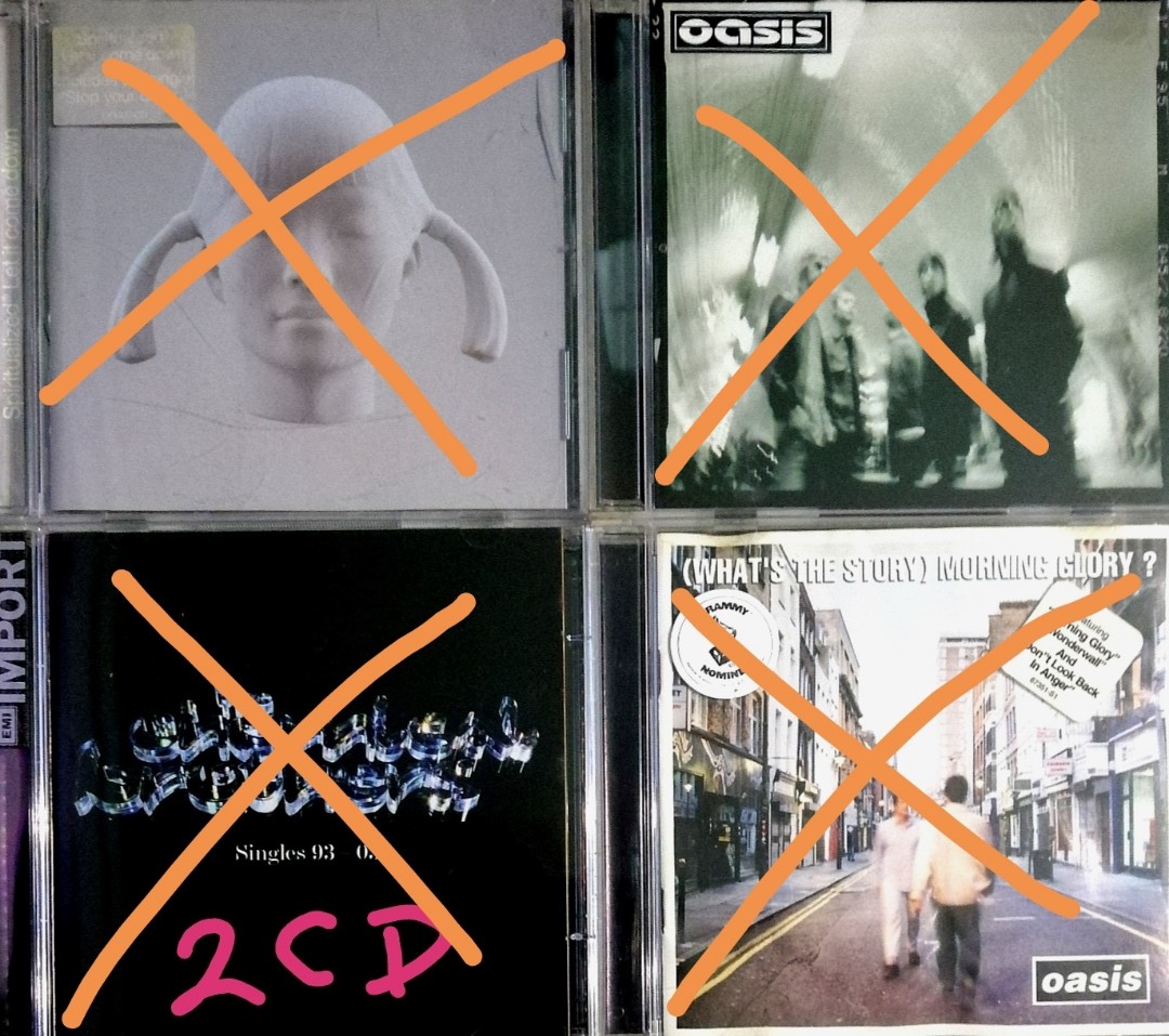 arthcd CDs at 6 each OASIS, CHEMICAL BROTHERS 2CD, SPIRITUALIZED, Hobbies & Toys, Music