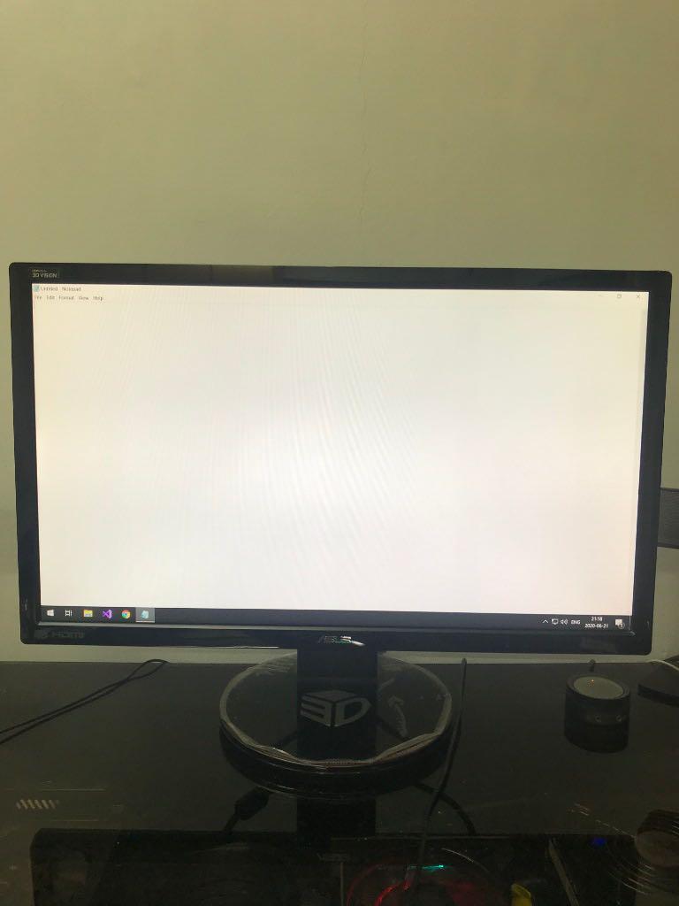 Asus Vg248qe 144hz 1ms Gaming Monitor Electronics Computer Parts Accessories On Carousell