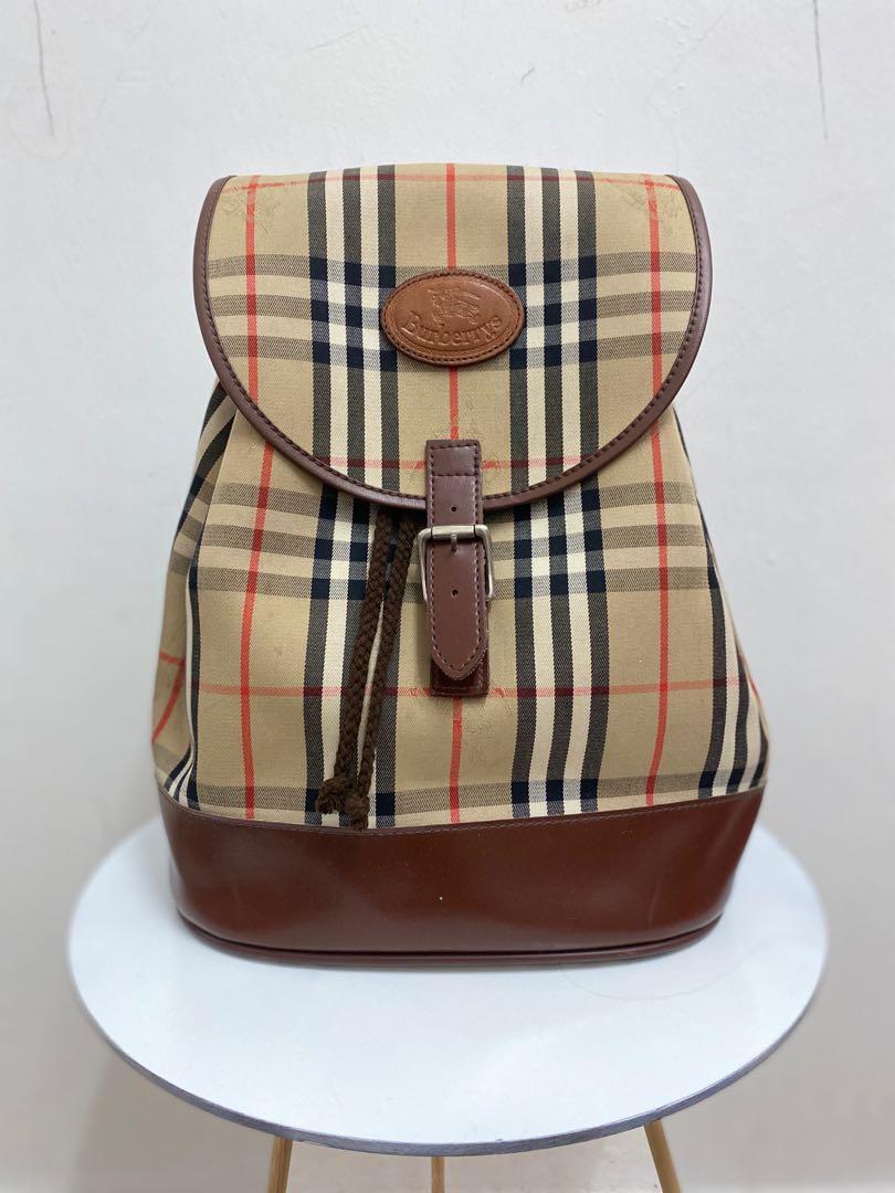 Burberry nova top check backpack