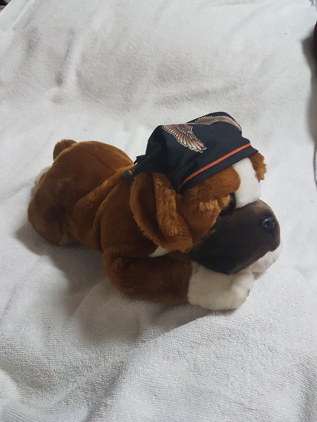 Authentic Vintage Harley Davidson Revolution Boxer Puppy Dog with