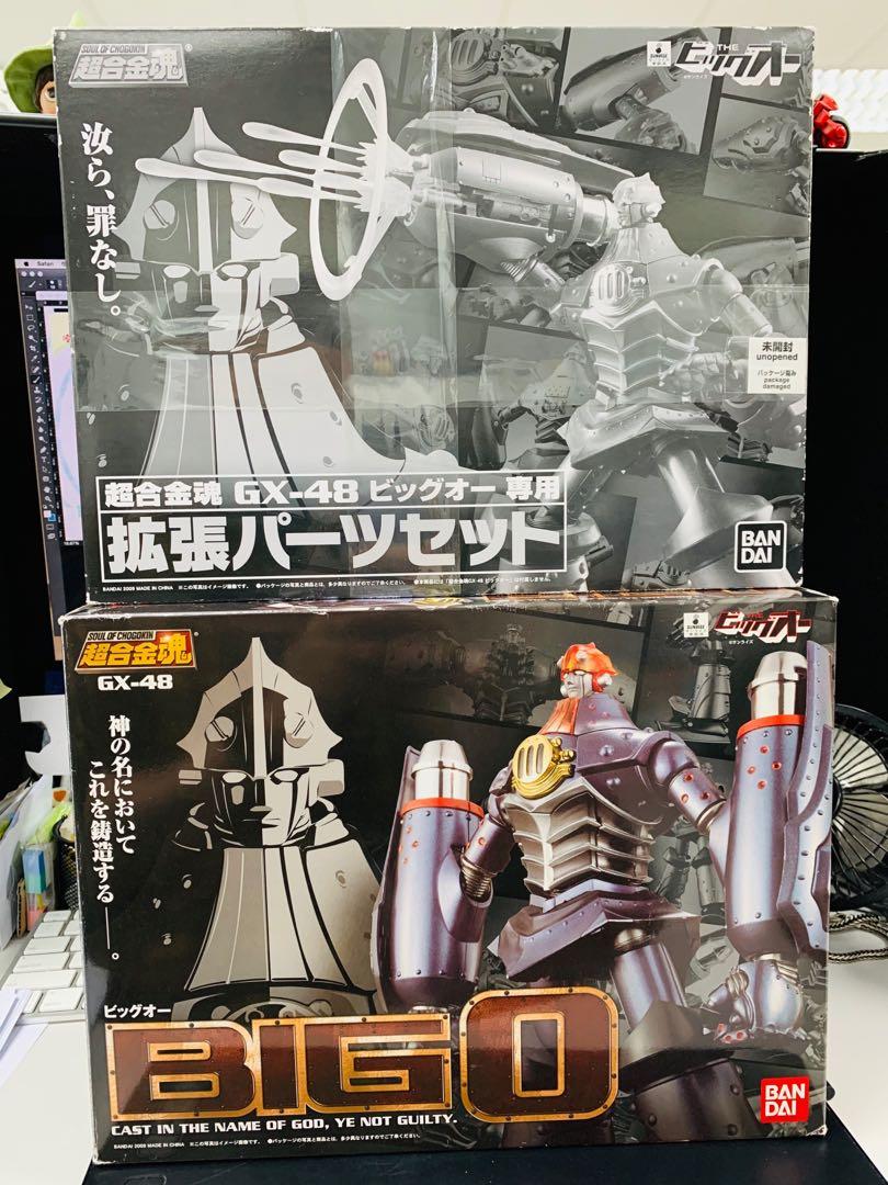 日版bandai超合金魂gx 48 Big O 連魂限專用武器option Set合金可動完成品 玩具 遊戲類 玩具 Carousell