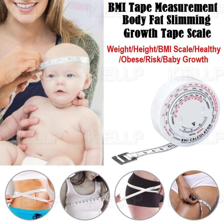 BMI Calculator Tape Measure Body Fat Measuring Tape 150cm Retractable
