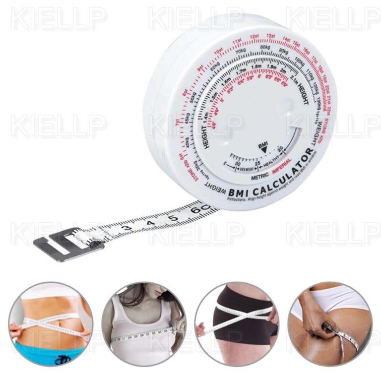 BMI Calculator Tape Measure Body Fat Measuring Tape 150cm Retractable