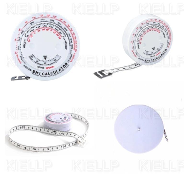 BMI Calculator Tape Measure Body Fat Measuring Tape 150cm Retractable