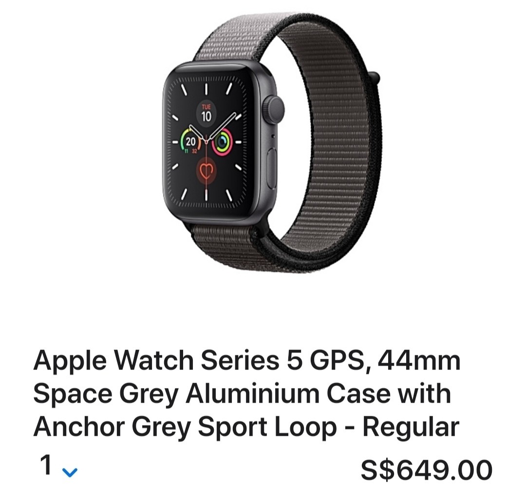 apple watch 44mm space grey